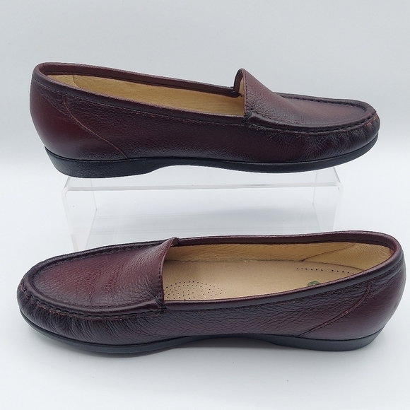 SAS Comfort Simplify Slip-On Loafers Antique Wine Size 7N - Picture 3 of 10